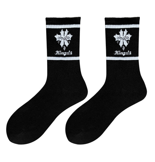 Black/White Kingels Socks