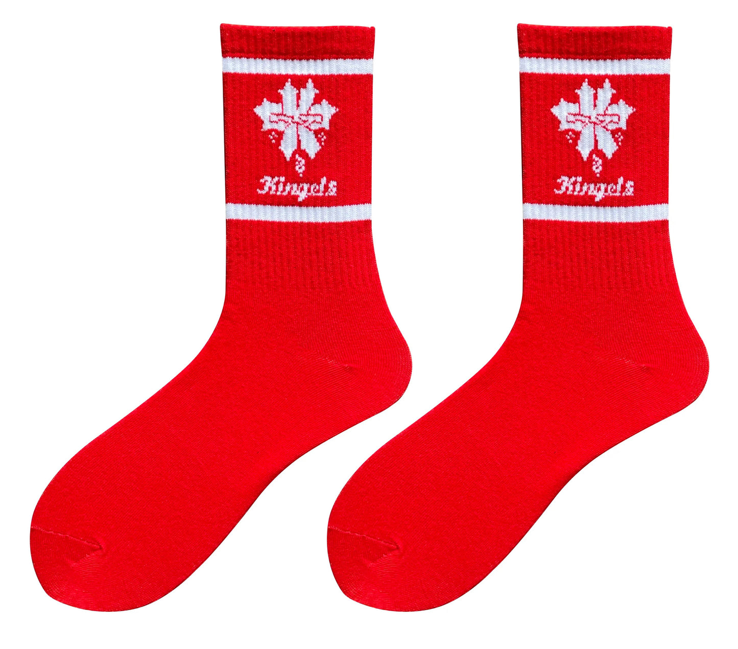 Red/White Kingels socks