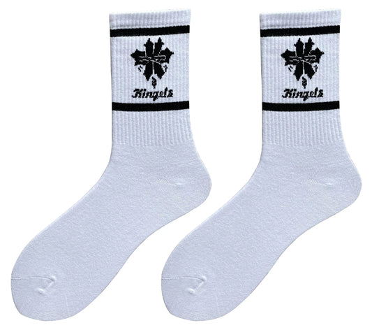 White/Black Kingels socks